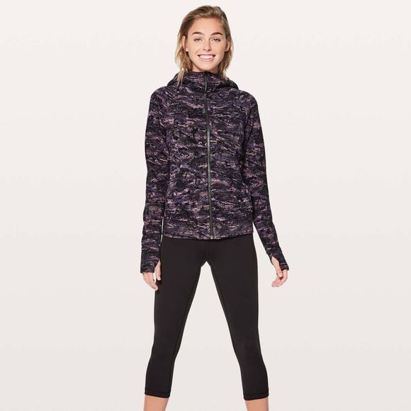 Lululemon Scuba Hoodie IV Full Zip in Rip Wave Purple Thunder Black Sz 4 - Picture 2 of 12